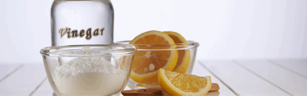 vinagre, bicarbonato y limón